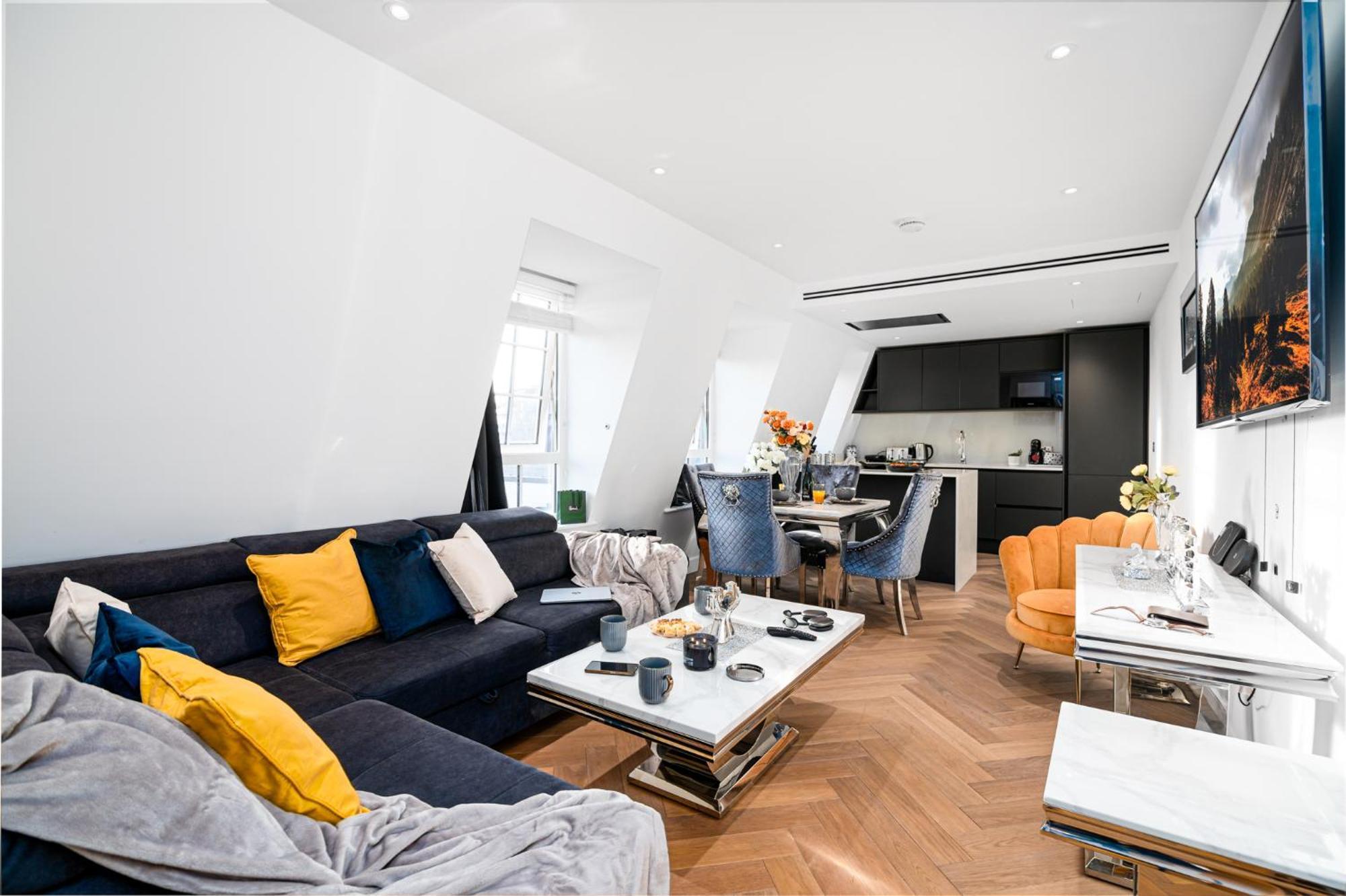 Stunning 1-Bedroom Penthouse In Marble Arch 72 Лондон Экстерьер фото